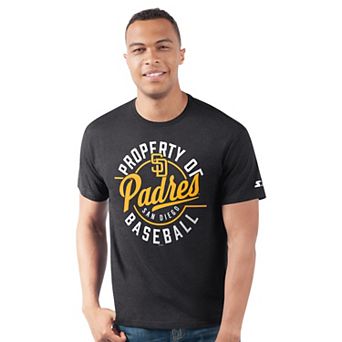 Men's Starter Black San Diego Padres Prime Time Property Of T-Shirt