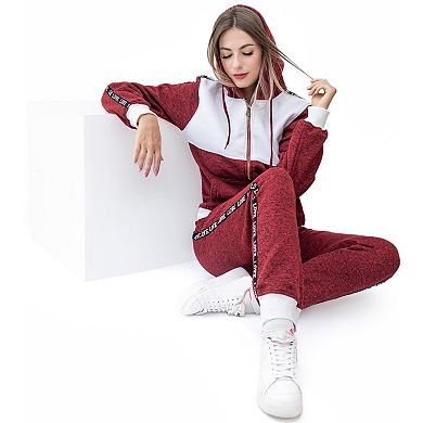 Women’s Soft Fleece Love Stripe Sweatsuit