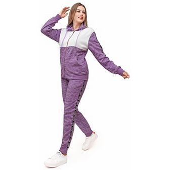 Women’s Soft Fleece Love Stripe Sweatsuit
