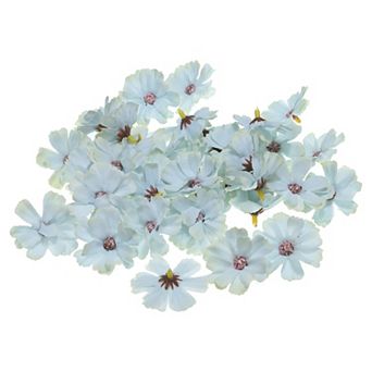 1.77" Artificial Multi-layered Flower Heads, 50 Pack Silk Multi-layered Fake Flowers Heads