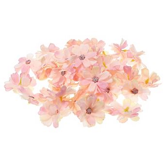 1.77" Artificial Multi-layered Flower Heads, 50 Pack Silk Multi-layered Fake Flowers Heads