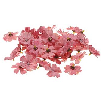 1.77" Artificial Multi-layered Flower Heads, 50 Pack Silk Multi-layered Fake Flowers Heads