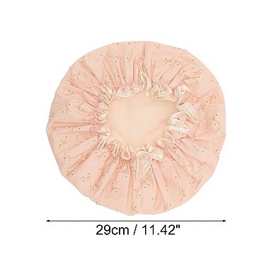 1 Pc Women Durable Waterproof Shower Cap for Bathroom Vacation Hotel Travel