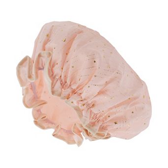 1 pc Women Gold Stars Shower Cap for Bathroom Vacation Business Travel