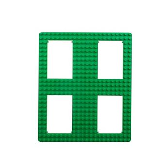 Big Brick Window Baseplates, Green 13.75x16.25 Inches