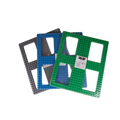 Big Brick Window Baseplates, Green 13.75x16.25 Inches