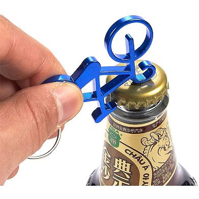 12-Pack Keychain Bottle Opener Bicycle Bike Portable for Wedding Party Favor