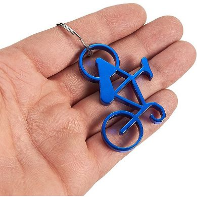 12-Pack Keychain Bottle Opener Bicycle Bike Portable for Wedding Party Favor
