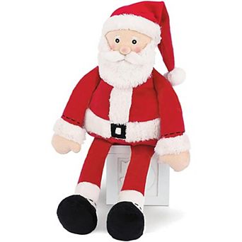 16” Santa Stuffed Plush Toy, Festive Sitting Santa Claus, Christmas Decor
