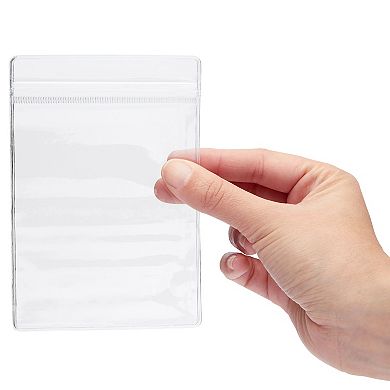 100 Pack Small Plastic Jewelry Bags for Earrings, Necklaces, 3.5 x 5.15 In