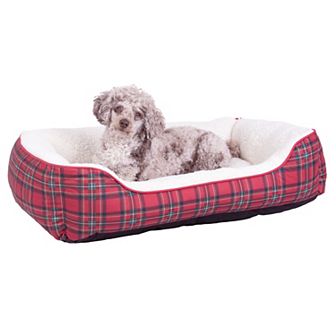 Kenwood Holiday Cuddler Plush Pet Bed