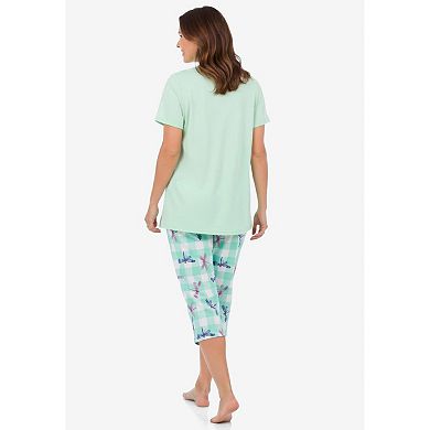 Only Necessities Plus Size Capri Pajamas