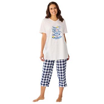Only Necessities Plus Size Capri Pajamas