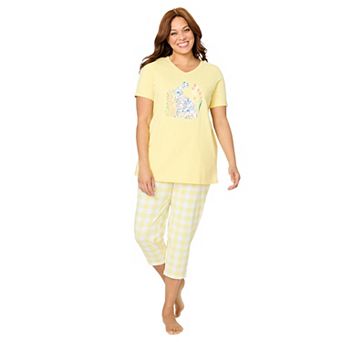 Only Necessities Plus Size Capri Pajamas