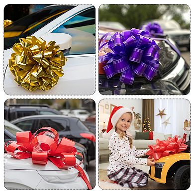 24 Inch Car Pull Bow Metallic Car Gift Wrapping Bows Ribbon for Wedding Car Baskets