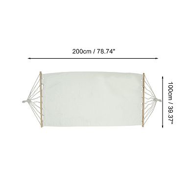 Durable Hammock for Outdoor White 1 Pc