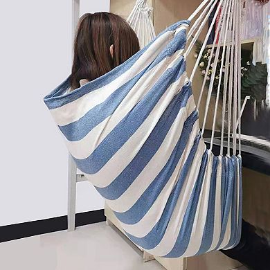 Durable Stripe Hammock for Outdoor 51.18"x39.37" 1 Pc
