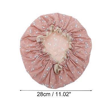 Women Beautiful Bow Bath Cap for Bathroom Business Travel 1 Pc