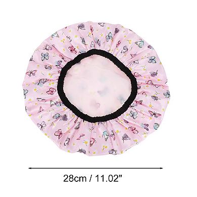 Women Fluttering Butterfly Bath Cap for Bathroom Business Travel 1 Pc