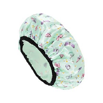 Women Fluttering Butterfly Bath Cap for Bathroom Business Travel 1 pc