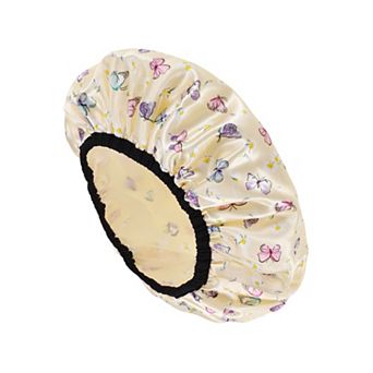 Women Fluttering Butterfly Bath Cap for Bathroom Business Travel 1 pc