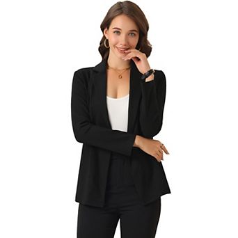 Business Blazer for Women's Casual Long Sleeve Work Office Open Front Suit Jacket