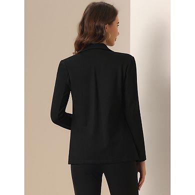 Business Blazer for Women's Casual Long Sleeve Work Office Open Front Suit Jacket