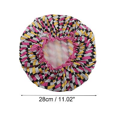 Women Small Square Bath Cap for Bathroom Business Travel 1 Pc