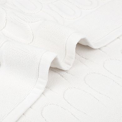 1Pcs Textured Cotton Bath Mat Hotel Reversible Water Absorbent Rug Thick Shower Foot Carpet 20"x32"