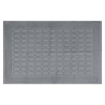 1 pc Textured Cotton Bath Mat Hotel Reversible Water Absorbent Rug Thick Shower Foot Carpet 20"x32"