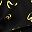Gold Heart Black