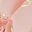 Gold Heart Pink