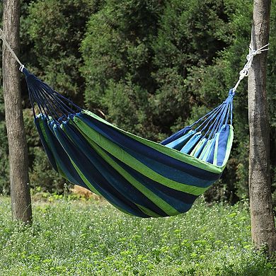 No Stick Double Hammock for Outdoor 102.36" Length 1 Pc