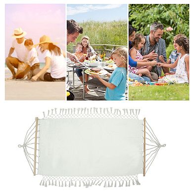 Durable Hammock for Outdoor 78.74"x39.37" White 1 Pc