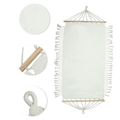 Durable Hammock for Outdoor 78.74"x39.37" White 1 Pc