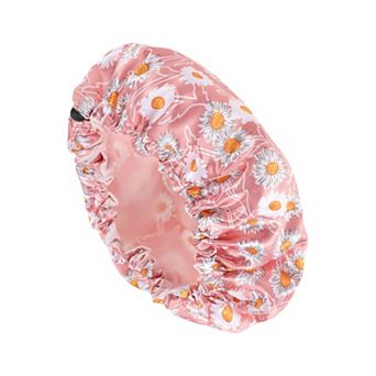 Women Flowers Bath Cap for Bathroom Business Travel 1 pc