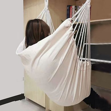 Durable Hammock for Outdoor 51.18"x39.37" White 1 Pc