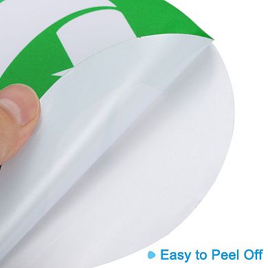 Trash Can Stickers Signs, 12 Pack 5 Inch Recycle Trash Sticker Bin Labels Self-Adhesive Garbage Sign