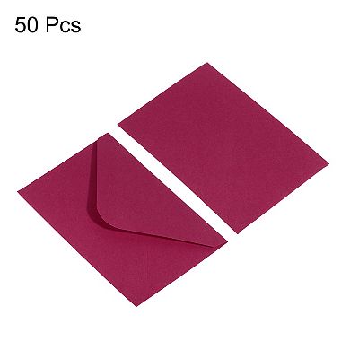 Mini Envelopes, 50 Pack Business Cards Envelope for Greeting Weddings