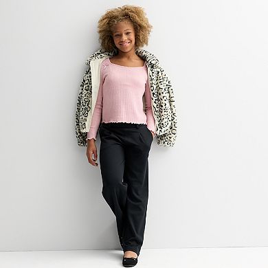 Juniors' Plus Size SO® Metallic Cinch Front Top