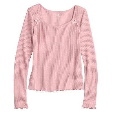 Juniors' Plus Size SO® Metallic Cinch Front Top