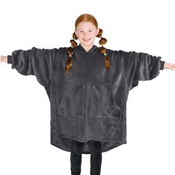 The Bare Homey - Wearable Blanket - Microplush Split Front Pocket