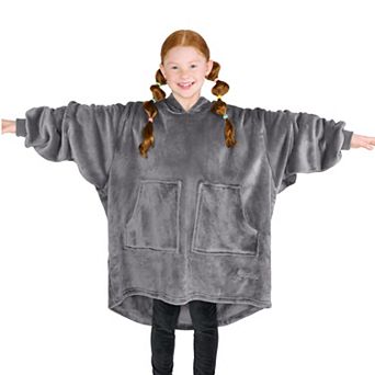 The Bare Homey - Wearable Blanket - Microplush Split Front Pocket