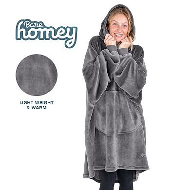 The Bare Homey - Wearable Blanket - Microplush Front Pocket