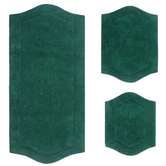 Home Weavers Waterford Collection 100% Cotton Tufted Bath Rug, Extra Soft & Absorbent Bath Rug