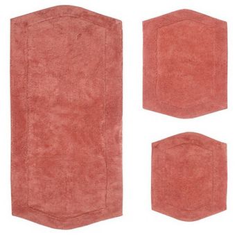 Home Weavers Waterford Collection 100% Cotton Tufted Bath Rug, Extra Soft & Absorbent Bath Rug