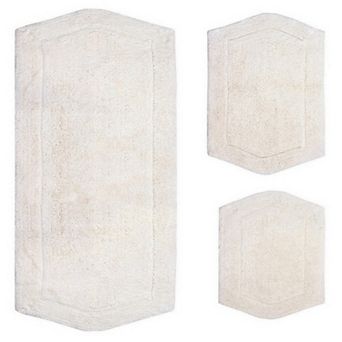 Home Weavers Waterford Collection 100% Cotton Tufted Bath Rug, Extra Soft & Absorbent Bath Rug