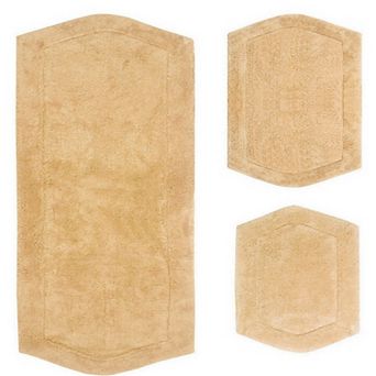 Home Weavers Waterford Collection 100% Cotton Tufted Bath Rug, Extra Soft & Absorbent Bath Rug