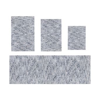 Home Weavers 100% Microfiber Bathroom Cloud Comfort Rug, Thick Plush Rugs for Shower Set of 4