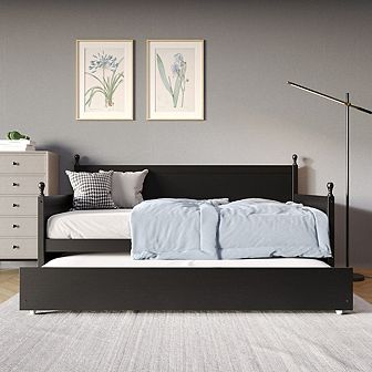 Twin Size Wooden Daybed With Trundle